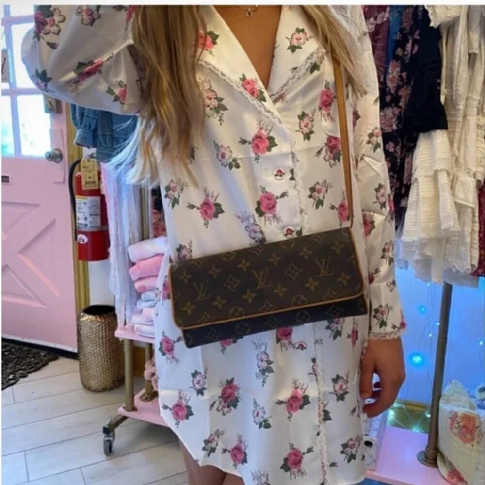 LoveShackFancy x Morgan Lane Stacy Night Shirt S NWT Floral Print Gull Lace